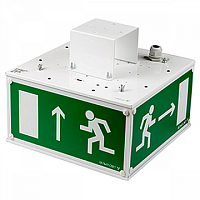 Световой указатель централизованного электропитания/оповещатель пожарный BS-1360-8x1 LED серия: CUBE | код. a9696 | белый Свет